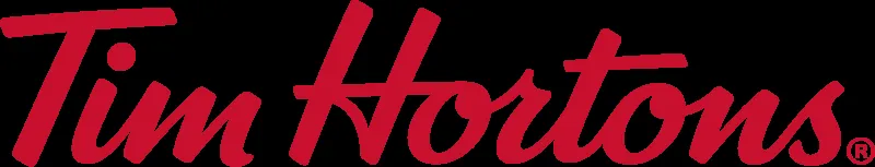 Tim Hortons logo, the iconic Canadian coffee and fast food chain